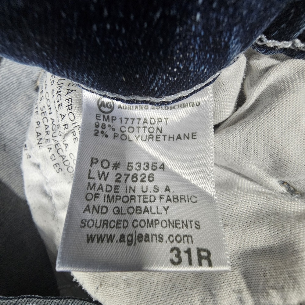 Adriano Goldschmied Farrah Ankle Skinny Jeans Womens Size 31R Mid Rise Dark Wash - Picture 2 of 14